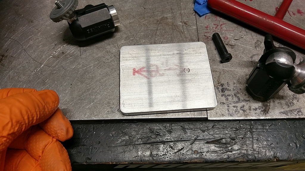 Aluminum plate used for the Camera Mount