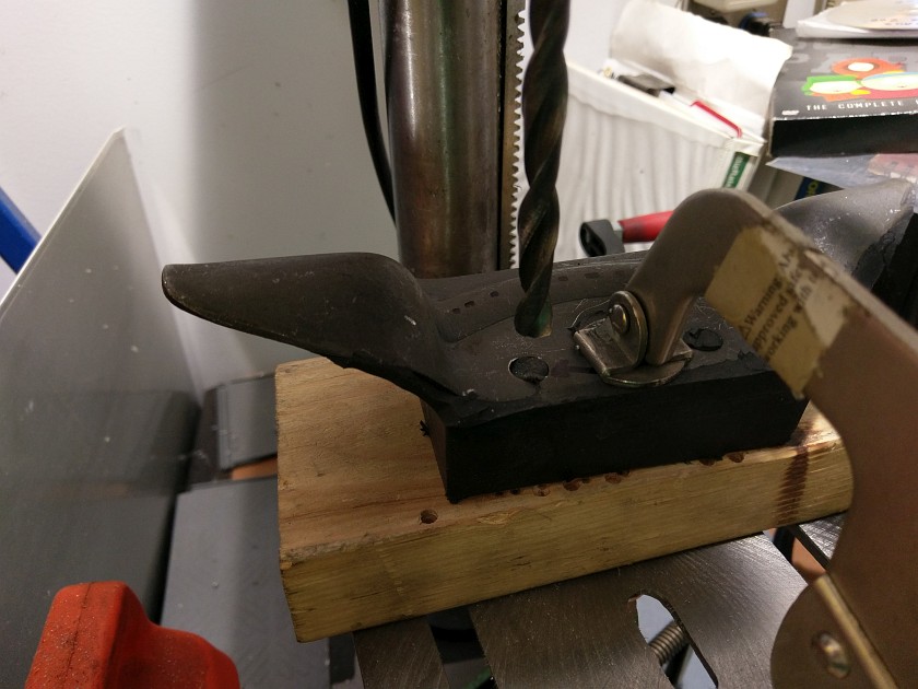 Drilling the Engine Mount