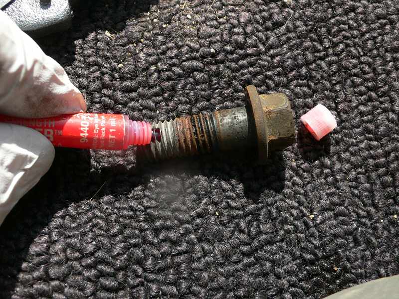 Apply Loctite to Caliper Bolt - Ford Explorer