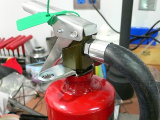 Halotron Fire Extinguisher Mounting
