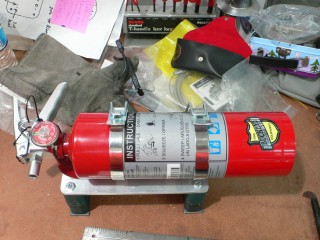 Mustang Fire Extinguisher Bracket