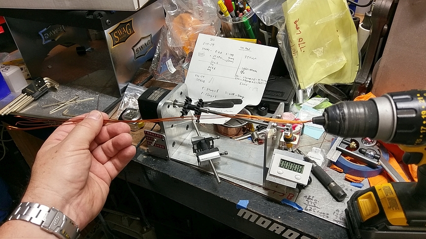 Finished DIY Coil Winder