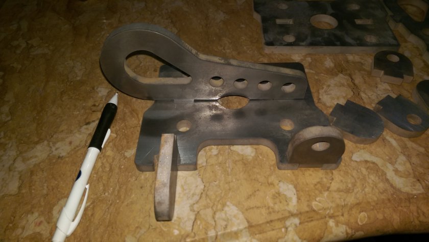 Tiger Leaf Spring Plate Mock Up Before Welding