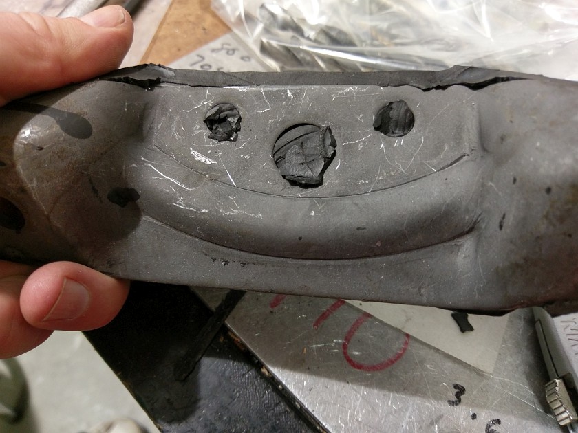 Back of Motor Mount After Cleaning