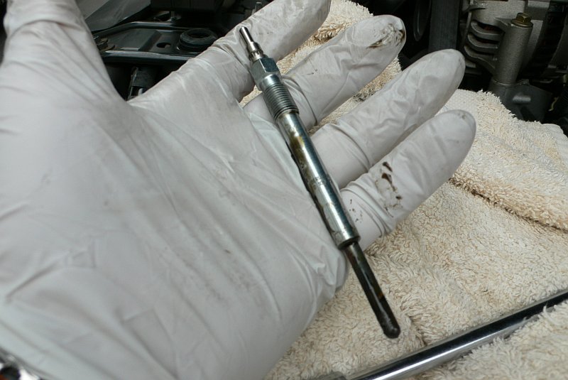 Removed Glow Plug 