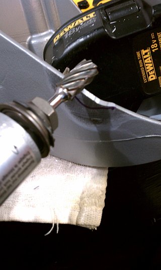 Powerstroke Bracket Being Modified