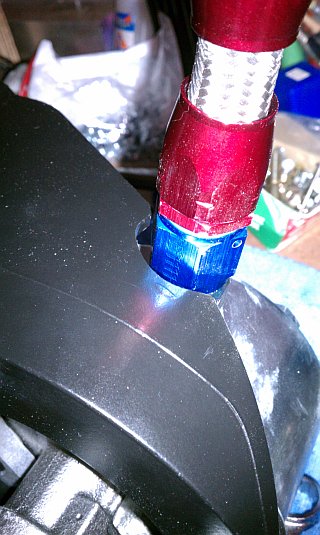 Powerstroke Power steering feed