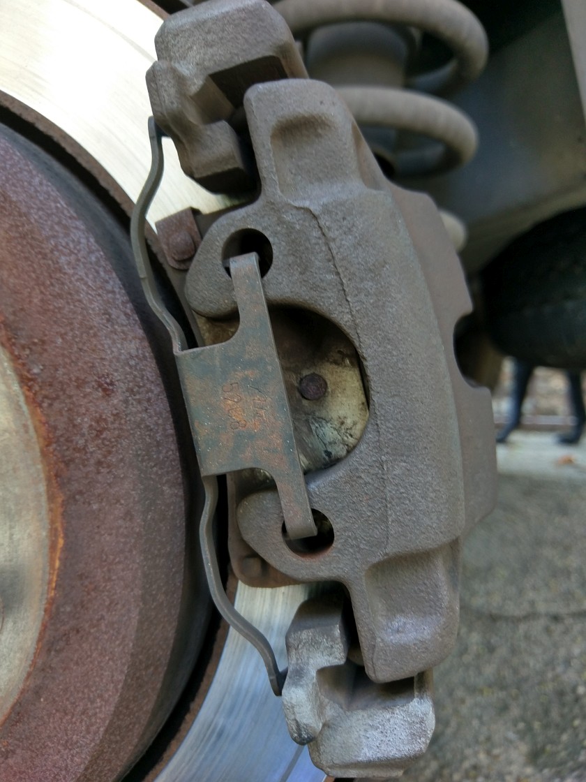 Rear Caliper Prior to Removal