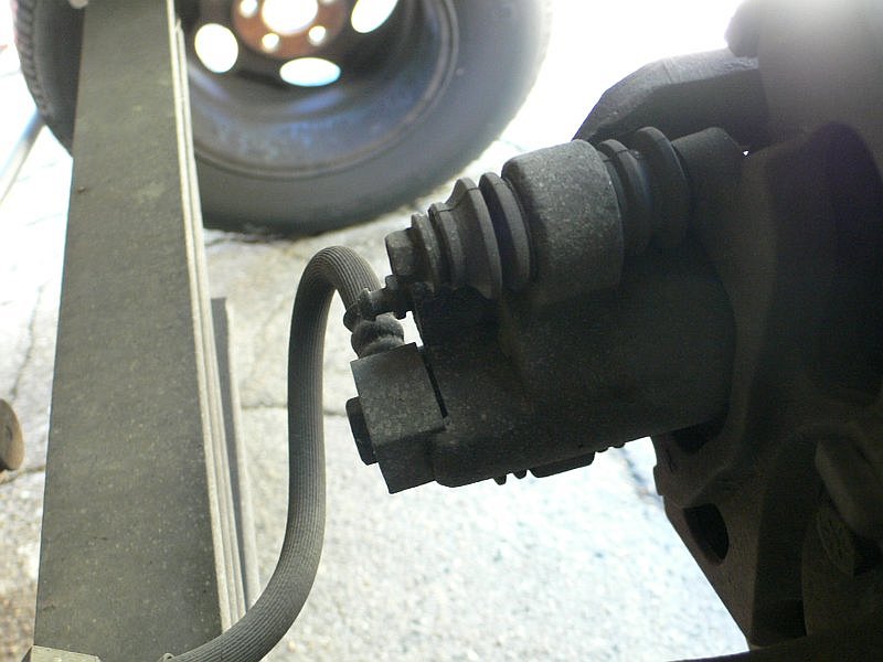 Back View of Explorer Rear Brake Caliper