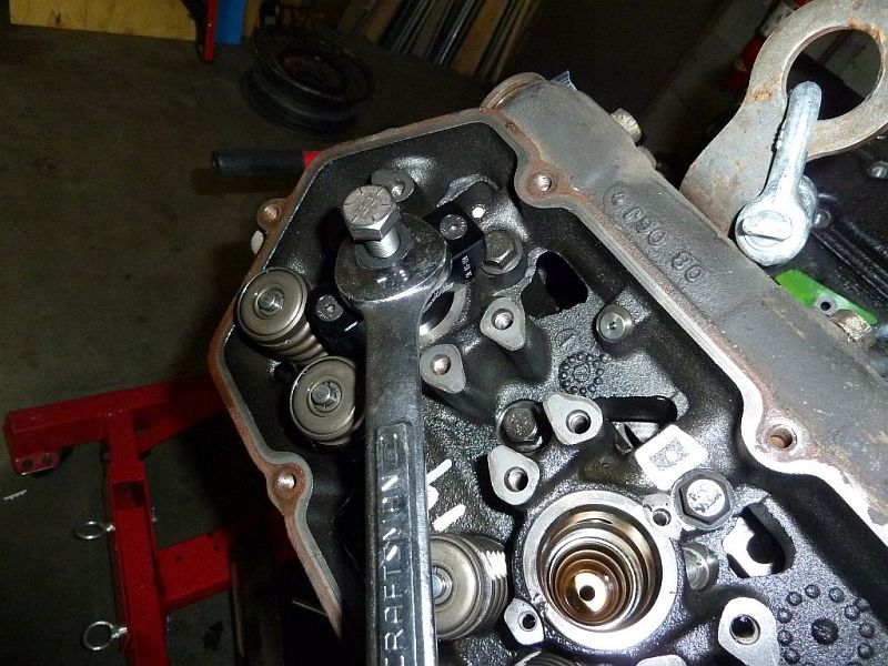 Pulling the cup out of the head