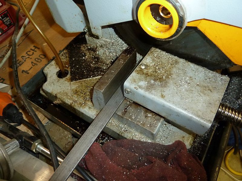 Cold Saw Chopping Metal