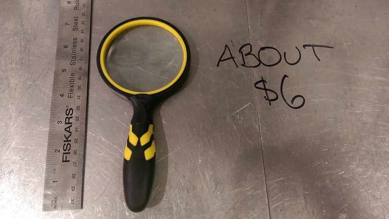 Cheep Sparkplug Magnifing Glass