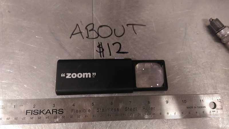 Lighted Pocket Magnifier Opened