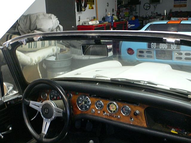 Sunbeam Tiger Mirror Installed