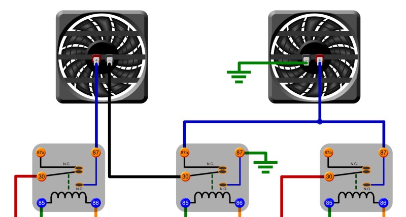 Radiator Electric Cooling Fan Wiring