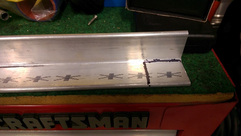 Marking the bottom seat rail